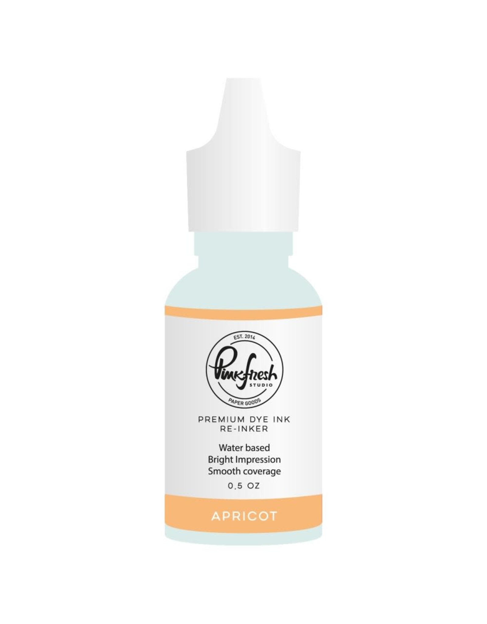 PINKFRESH PINKFRESH STUDIO APRICOT PREMIUM DYE INK RE-INKER 0.5oz