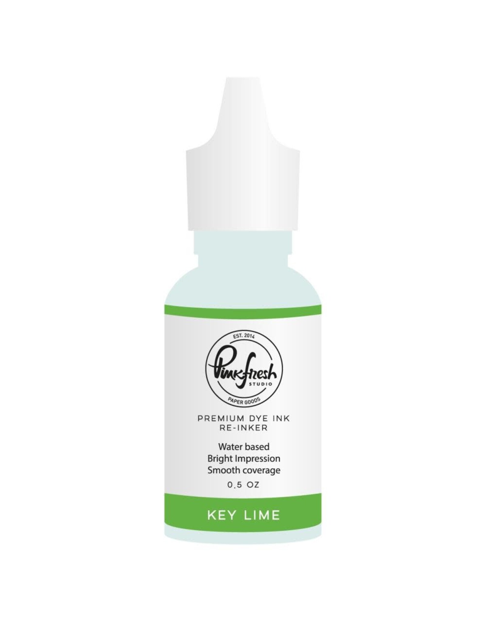 PINKFRESH PINKFRESH STUDIO KEY LIME PREMIUM DYE INK RE-INKER 0.5oz
