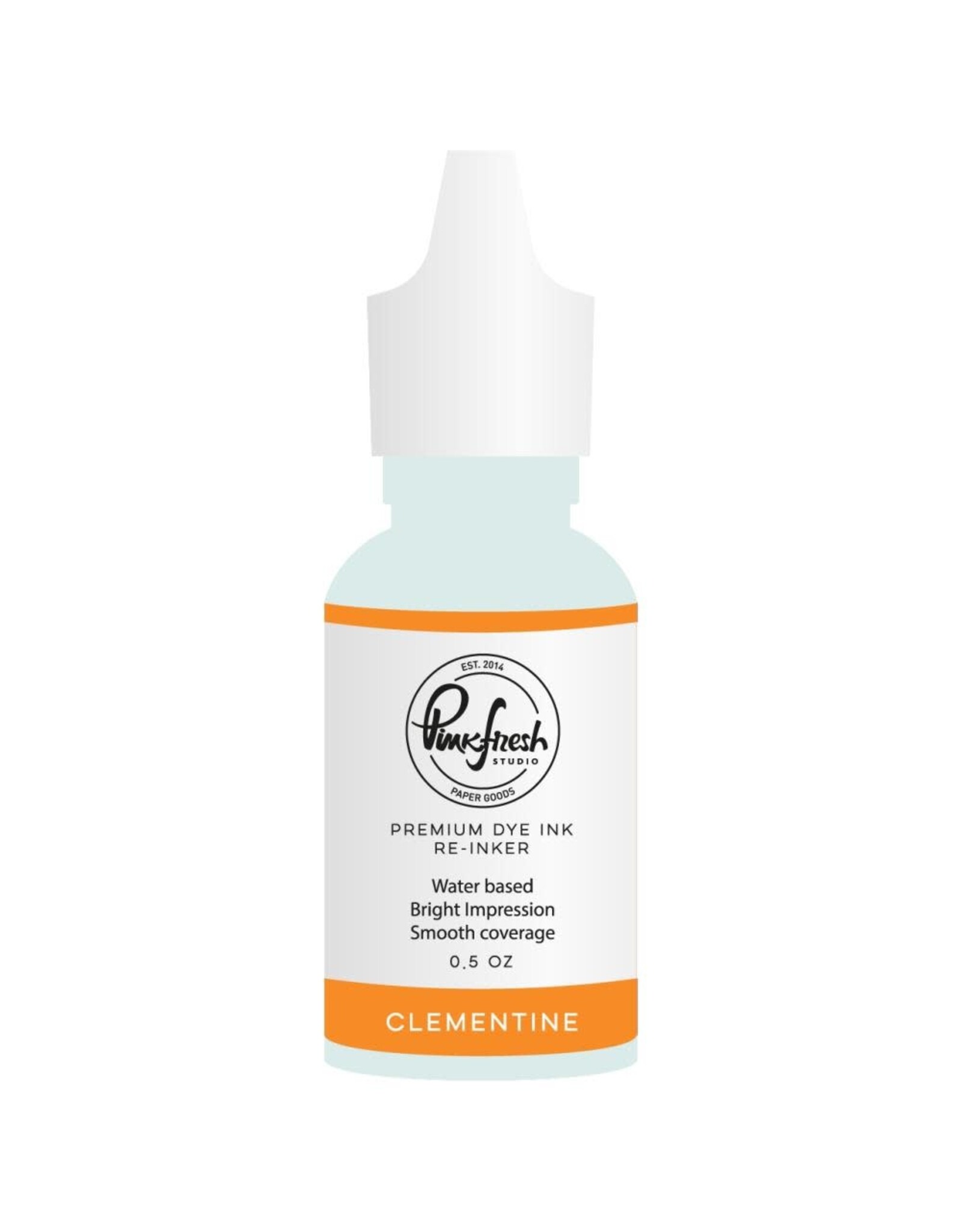 PINKFRESH PINKFRESH STUDIO CLEMENTINE PREMIUM DYE INK RE-INKER 0.5oz