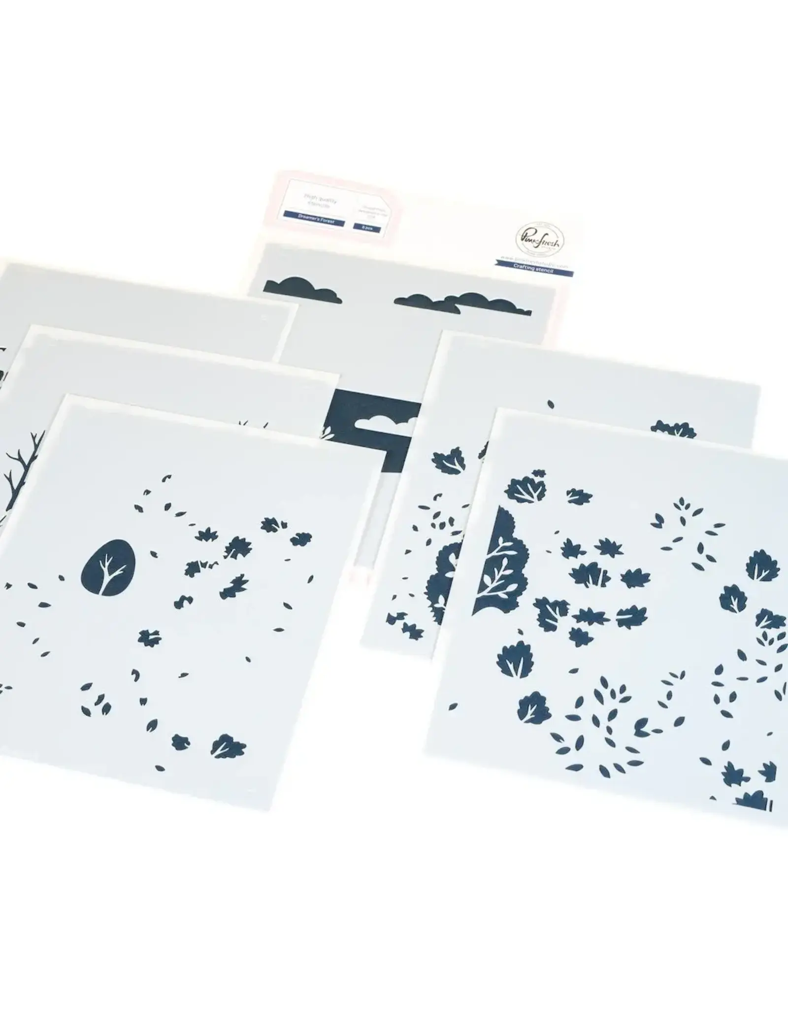 PINKFRESH PINKFRESH STUDIO DREAMER'S FOREST STENCIL SET 6/PK