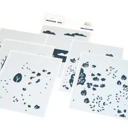 PINKFRESH PINKFRESH STUDIO DREAMER'S FOREST STENCIL SET 6/PK