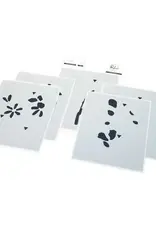 PINKFRESH PINKFRESH STUDIO WILDFLOWER STENCIL SET 5/PK