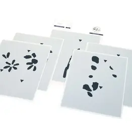 PINKFRESH PINKFRESH STUDIO WILDFLOWER STENCIL SET 5/PK