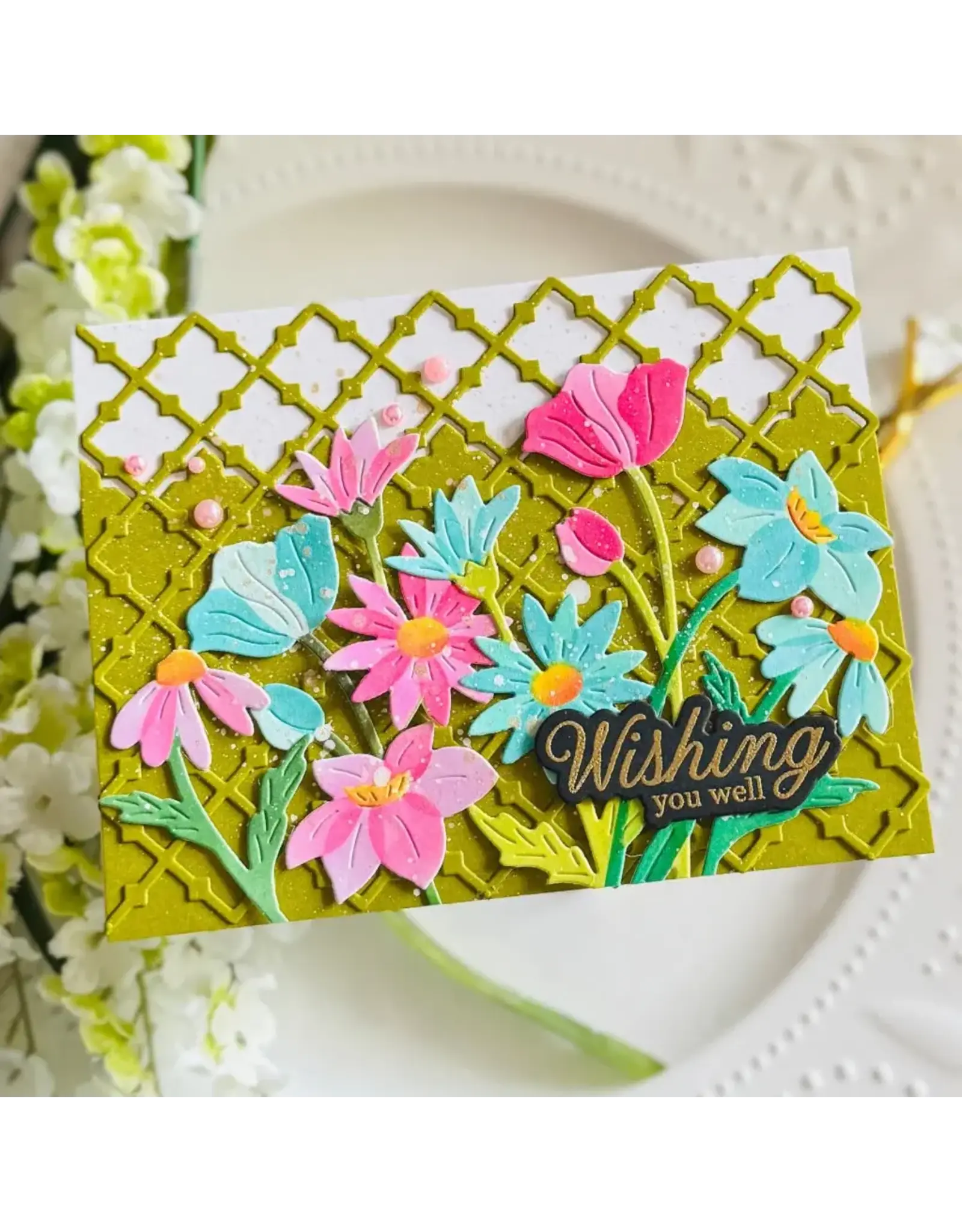 PINKFRESH PINKFRESH STUDIO WILDFLOWER STENCIL SET 5/PK