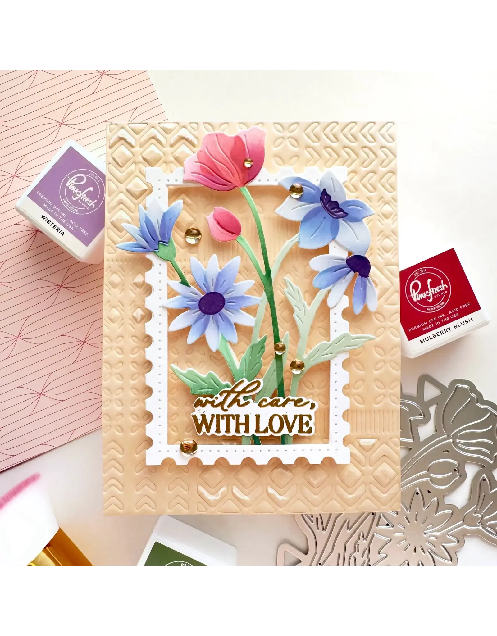 PINKFRESH PINKFRESH STUDIO WILDFLOWER STENCIL SET 5/PK