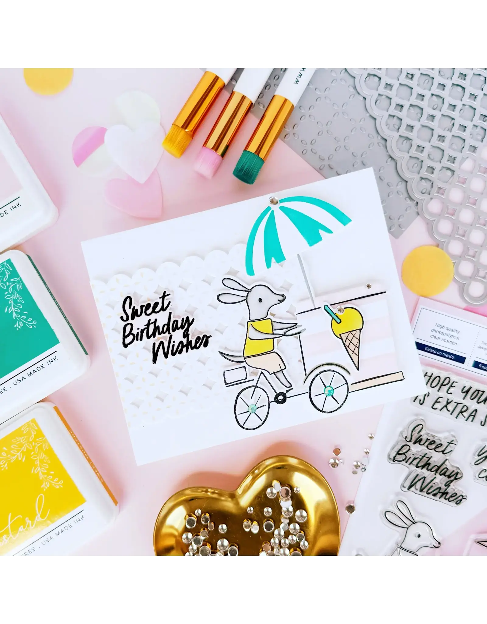 PINKFRESH PINKFRESH STUDIO STARRY SCALLOPS COVERPLATE DIE