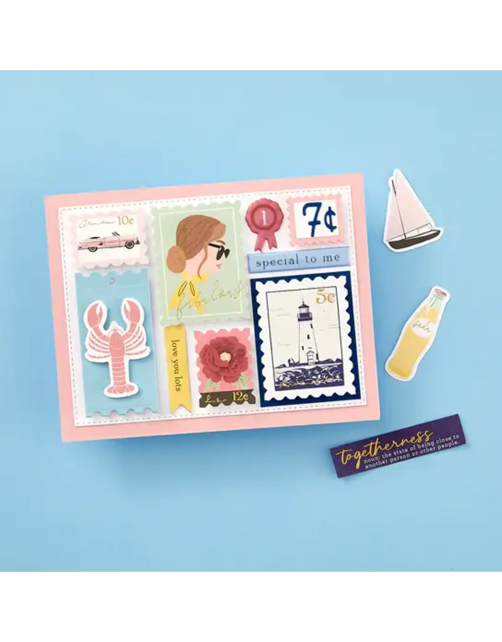 SPELLBINDERS SPELLBINDERS BAYFAIR COLLECTION POSTAGE NUMBERS DIE SET