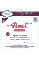 CREATIVE EXPRESSIONS CREATIVE EXPRESSIONS SUE WILSON FESTIVE COLLECTION NOËL STAMP AND DIE SET