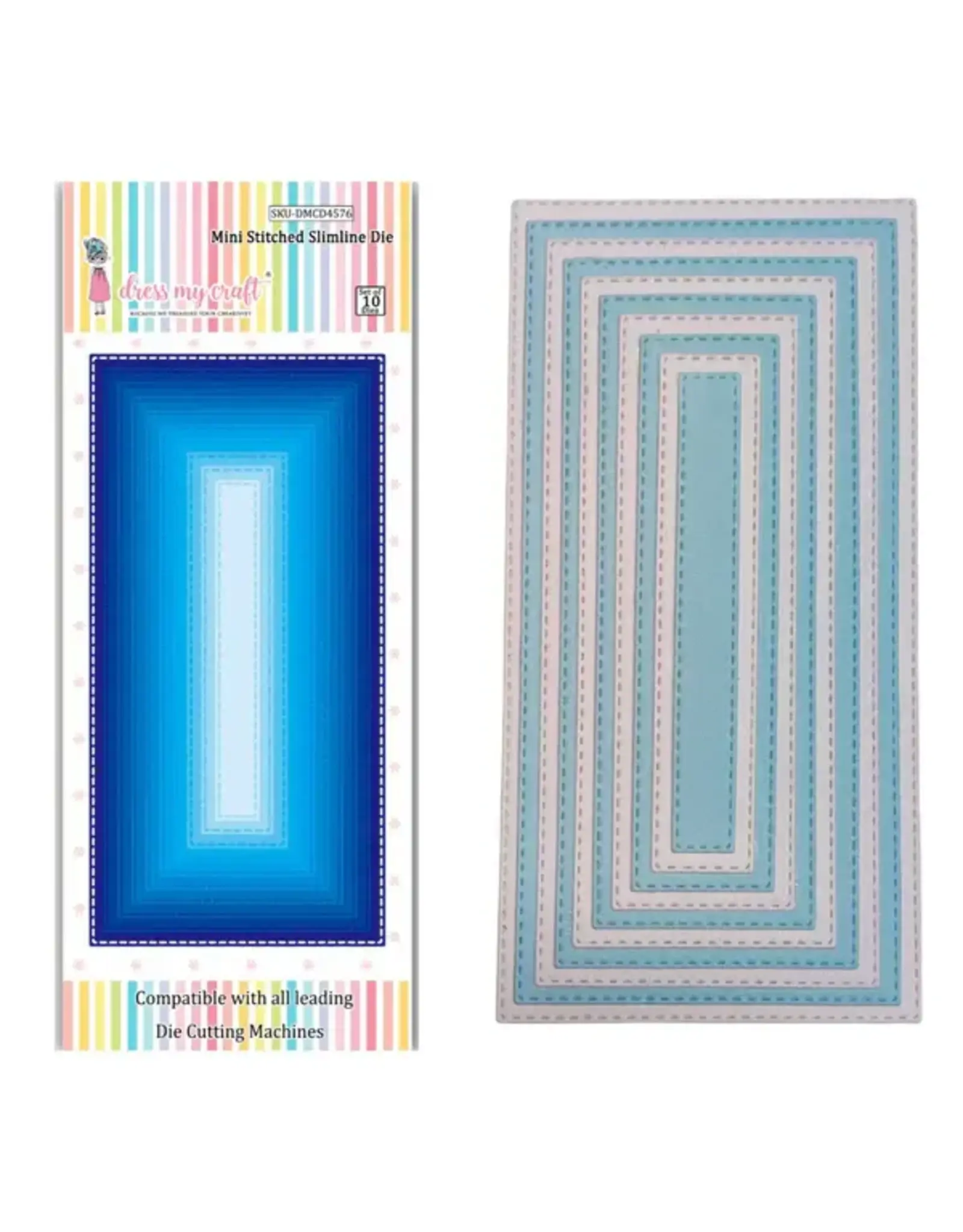 DRESS MY CRAFT DRESS MY CRAFT MINI STITCHED SLIMLINE DIE SET