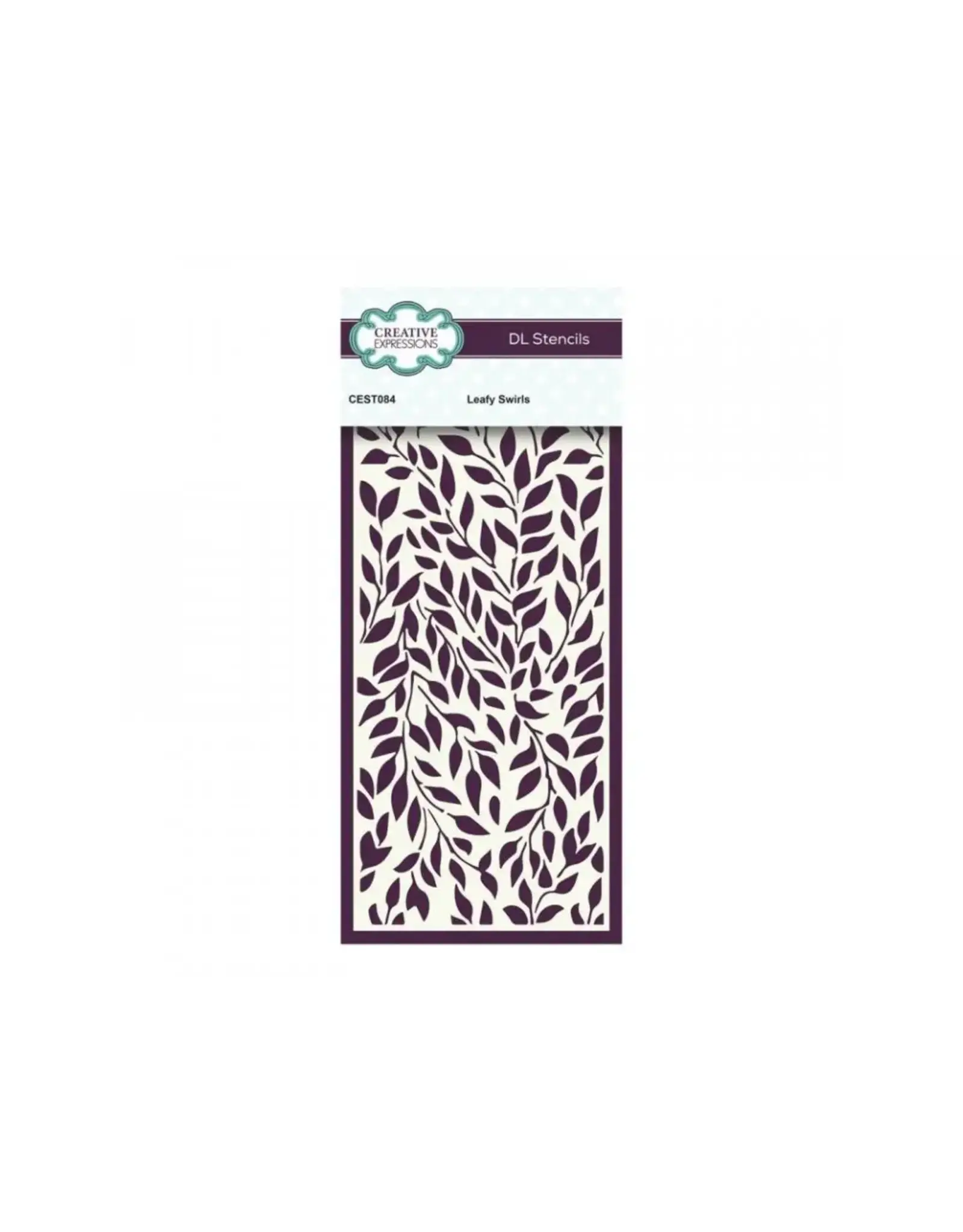 CREATIVE EXPRESSIONS CREATIVE EXPRESSIONS LEAFY SWIRLS DL STENCIL