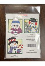 FROG'S WHISKERS FROSTY SNOWMAN PACK INK STAMP SET