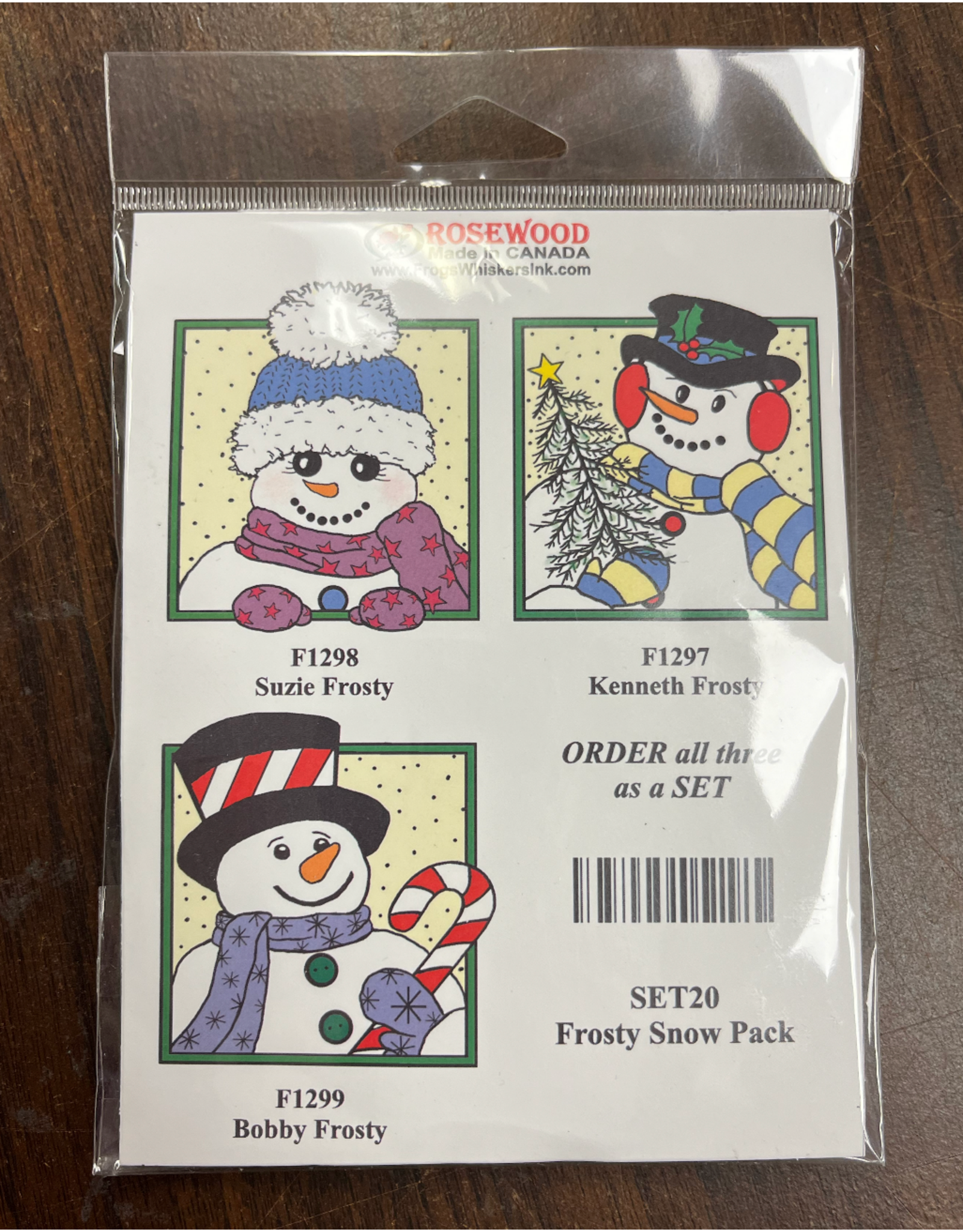 FROG'S WHISKERS FROSTY SNOWMAN PACK INK STAMP SET