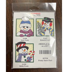 FROG'S WHISKERS FROSTY SNOWMAN PACK INK STAMP SET