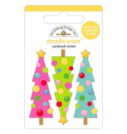DOODLEBUG DESIGN DOODLEBUG MERRY & BRIGHT DOODLE POPS 3D STICKER