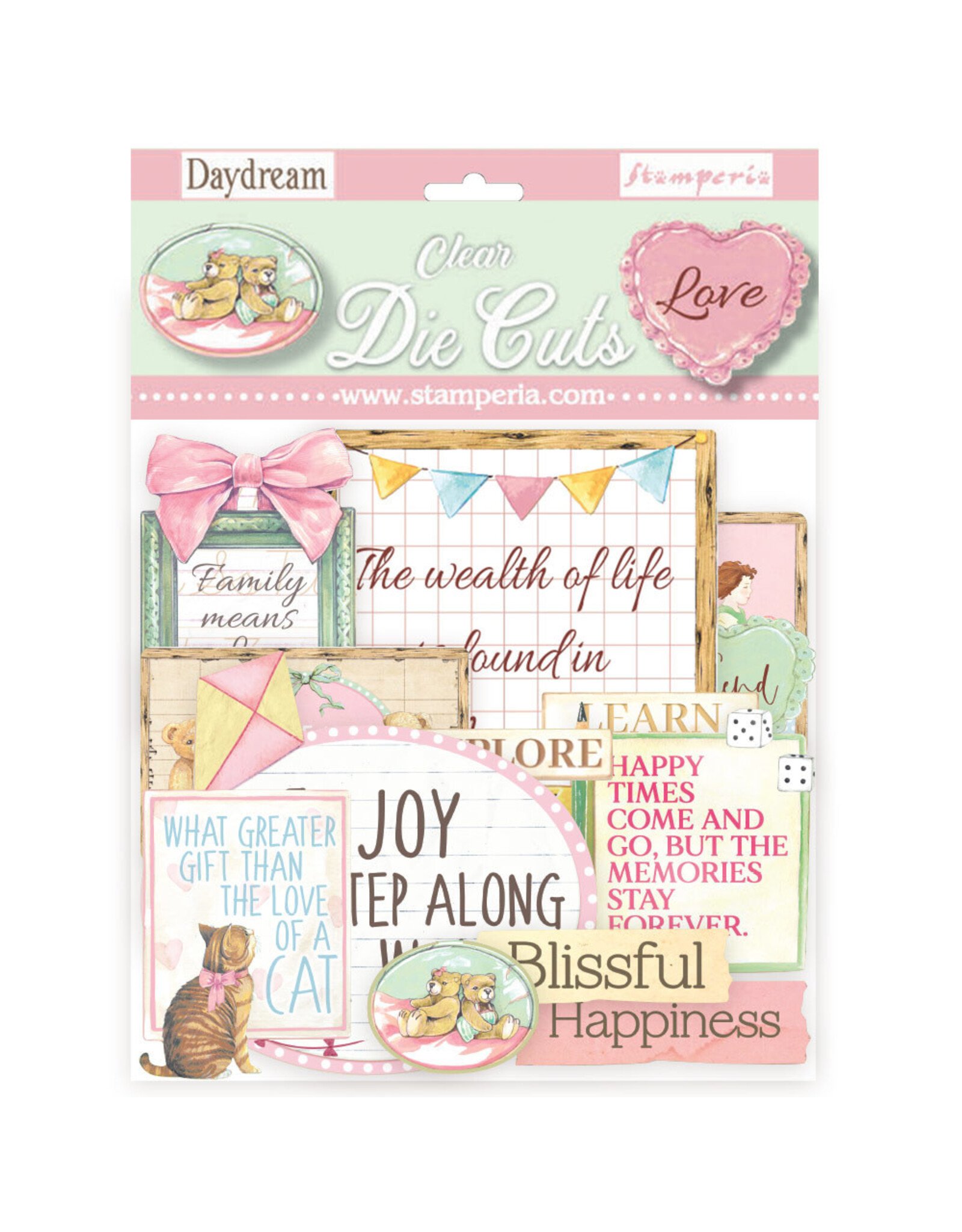 STAMPERIA STAMPERIA DAY DREAM COLORED CLEAR DIE CUTS