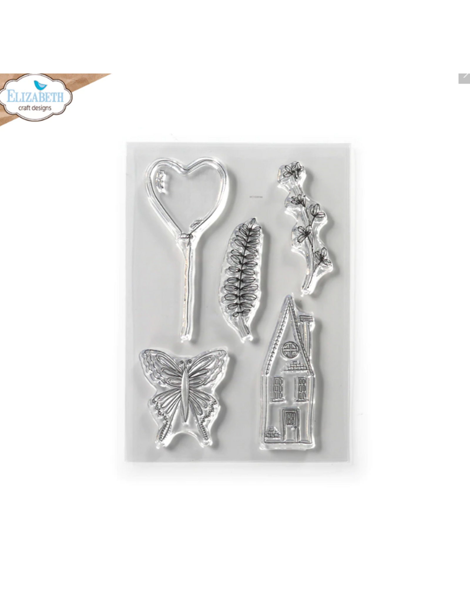 ELIZABETH CRAFT DESIGNS ELIZABETH CRAFT DESIGNS HOME GARDEN CLEAR STAMP SET