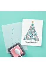 SPELLBINDERS SPELLBINDERS BETTERPRESS SOCIETY JULY 2024 WINTER SPRIGS TREE LAYERED STENCIL