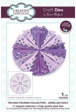 CREATIVE EXPRESSIONS CREATIVE EXPRESSIONS JAMIE RODGERS TEA BAG FOLDING COLLECTION-JEWELLED DOILY DIE