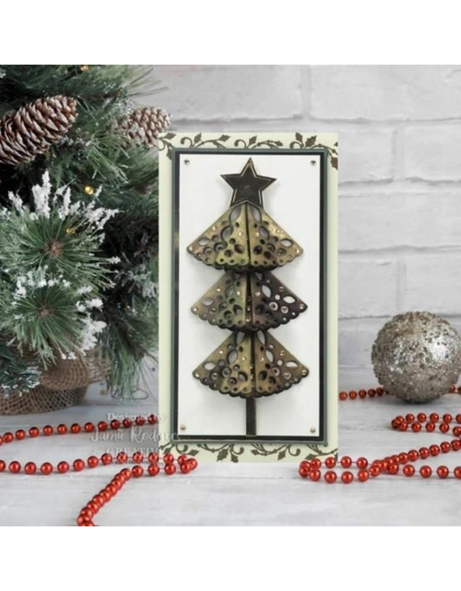 CREATIVE EXPRESSIONS CREATIVE EXPRESSIONS JAMIE RODGERS TEA BAG FOLDING COLLECTION-JEWELLED DOILY DIE