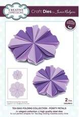 CREATIVE EXPRESSIONS CREATIVE EXPRESSIONS JAMIE RODGERS TEA BAG FOLDING COLLECTION-POINTY PETALS DIE SET