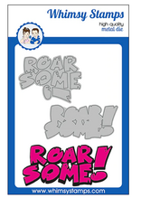 WHIMSY STAMPS WHIMSY STAMPS ROARSOME WORD DIE SET