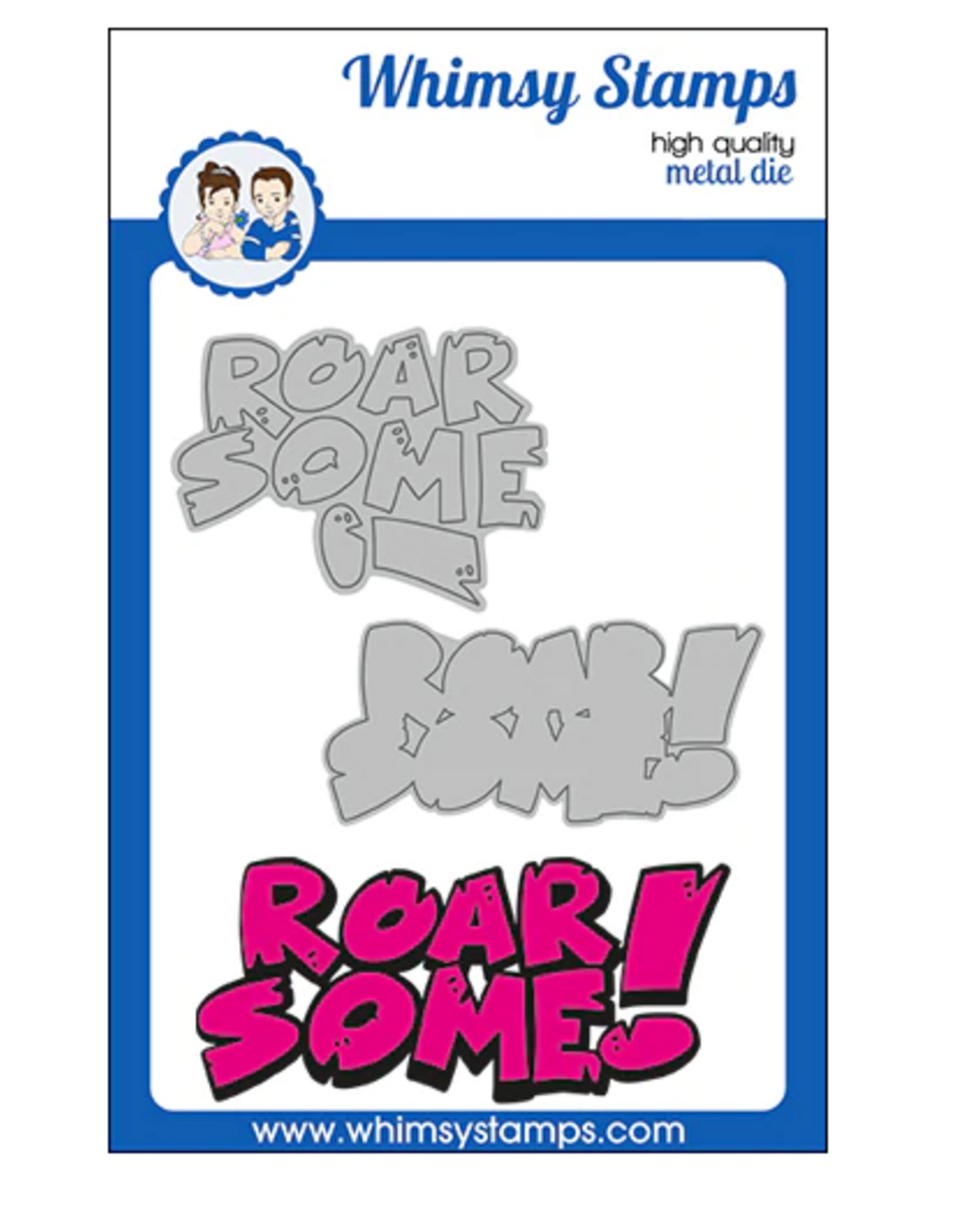 WHIMSY STAMPS WHIMSY STAMPS ROARSOME WORD DIE SET