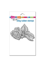 STAMPENDOUS STAMPENDOUS FRAN'S ROSE CLIPPING CLING STAMP