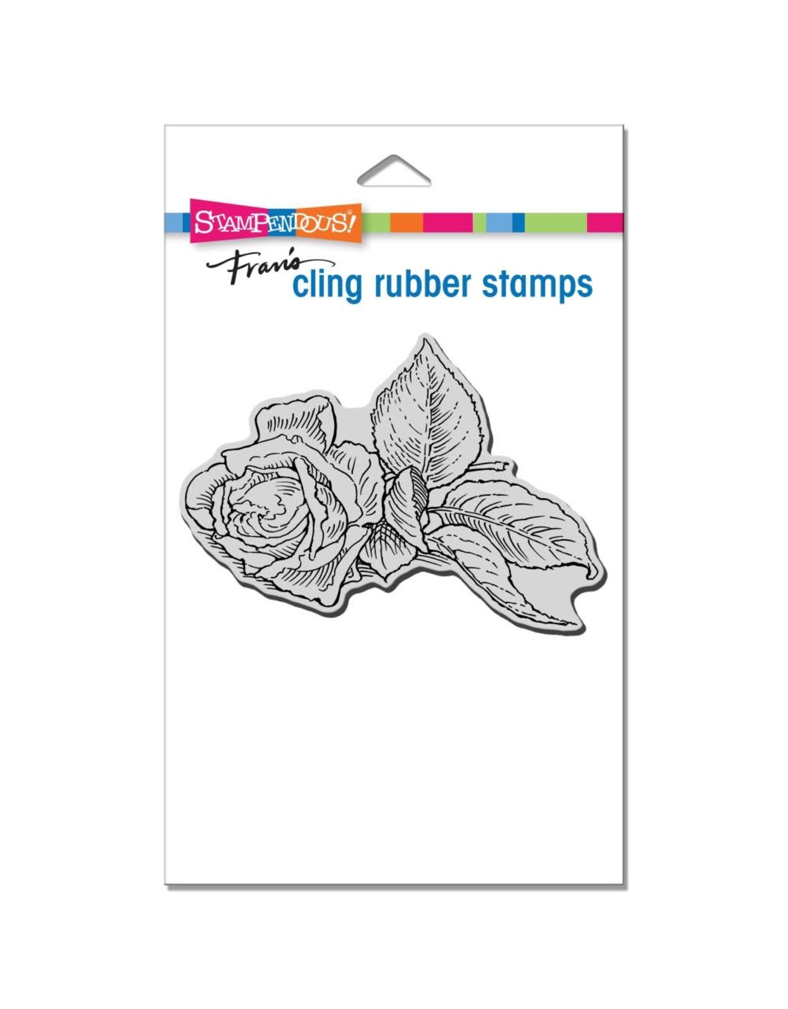 STAMPENDOUS STAMPENDOUS FRAN'S ROSE CLIPPING CLING STAMP
