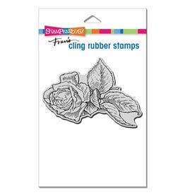 STAMPENDOUS STAMPENDOUS FRAN'S ROSE CLIPPING CLING STAMP