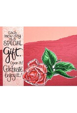 STAMPENDOUS STAMPENDOUS FRAN'S ROSE CLIPPING CLING STAMP