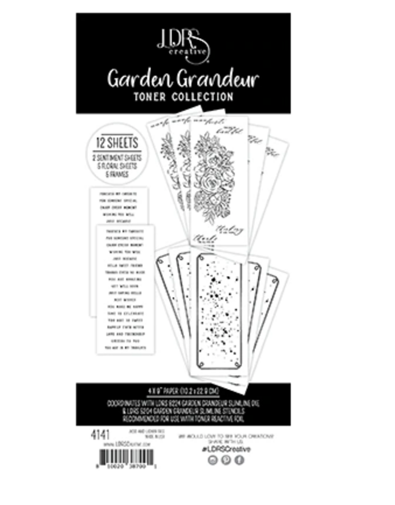 LDRS CREATIVE LDRS CREATIVE GARDEN GRANDEUR TONER COLLECTION 4x9 12PG