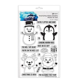 RANGER RANGER SIMON HURLEY CREATE CHRISTMAS HUGS 6x9 CLEAR STAMP SET