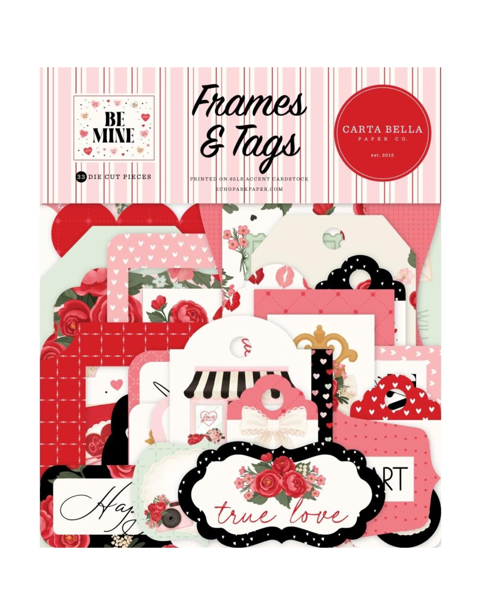 CARTA BELLA CARTA BELLA BE MINE FRAMES AND TAGS