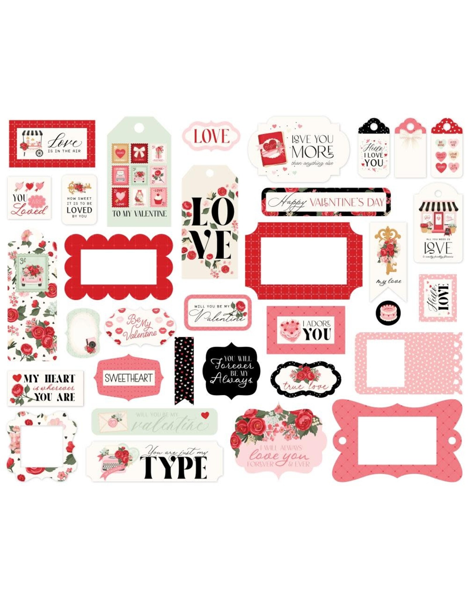 CARTA BELLA CARTA BELLA BE MINE FRAMES AND TAGS