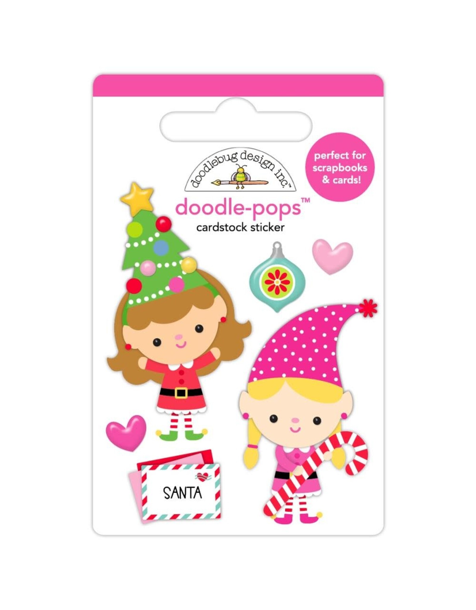 DOODLEBUG DESIGN DOODLEBUG PLAYFUL PIXIES DOODLE POPS 3D STICKER