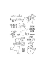 SPELLBINDERS SPELLBINDERS SIMON HURLEY SKATING BY CLEAR STAMP & DIE SET