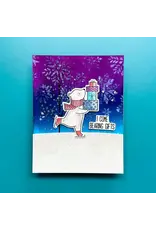 SPELLBINDERS SPELLBINDERS SIMON HURLEY SKATING BY CLEAR STAMP & DIE SET