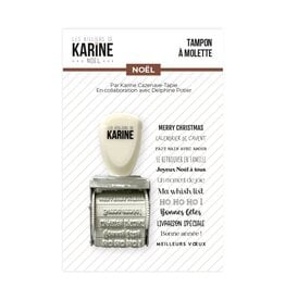 LES ATELIERS DE KARINE LES ATELIERS DE KARINE POÉSIE HIVERNALE NOËL TAMPON À MOLETTE