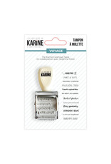 LES ATELIERS DE KARINE LES ATELIERS DE KARINE CARTE POSTALE VOYAGE TAMPON À MOLETTE