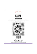 LES ATELIERS DE KARINE LES ATELIERS DE KARINE JARDIN SECRET LABYRINTHE DE FLEURS 6x6 STENCIL