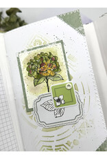 LES ATELIERS DE KARINE LES ATELIERS DE KARINE JARDIN SECRET LABYRINTHE DE FLEURS 6x6 STENCIL