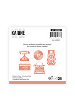 LES ATELIERS DE KARINE LES ATELIERS DE KARINE VINTAGE JOURNAL SET VINTAGE DIE SET