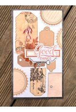 LES ATELIERS DE KARINE LES ATELIERS DE KARINE VINTAGE JOURNAL TAGS NOTES DIE SET