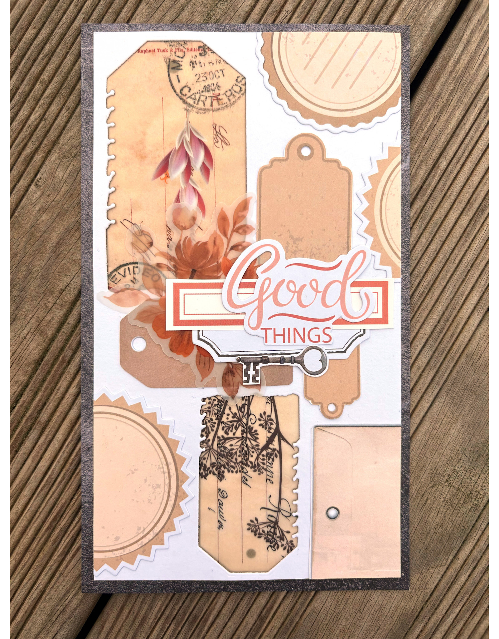 LES ATELIERS DE KARINE LES ATELIERS DE KARINE VINTAGE JOURNAL TAGS NOTES DIE SET