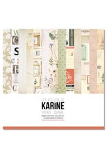 LES ATELIERS DE KARINE LES ATELIERS DE KARINE VINTAGE JOURNAL 12x12 COLLECTION 6 PAPIERS + UN CALQUE