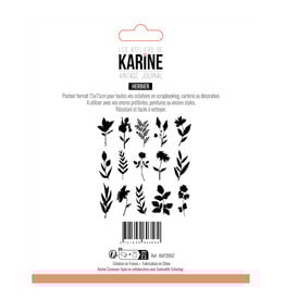 LES ATELIERS DE KARINE LES ATELIERS DE KARINE VINTAGE JOURNAL HERBIER 6x6 STENCIL