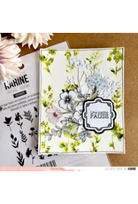 LES ATELIERS DE KARINE LES ATELIERS DE KARINE VINTAGE JOURNAL HERBIER 6x6 STENCIL