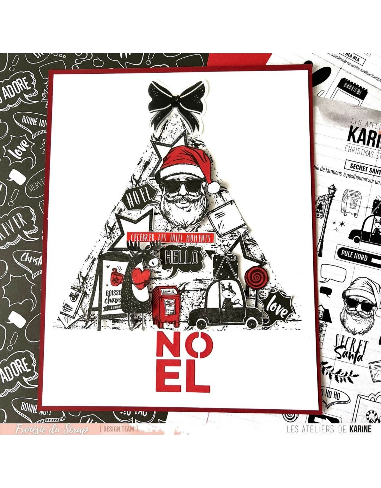 LES ATELIERS DE KARINE LES ATELIERS DE KARINE CHRISTMAS STREET URBAN WINTER CLEAR STAMP SET