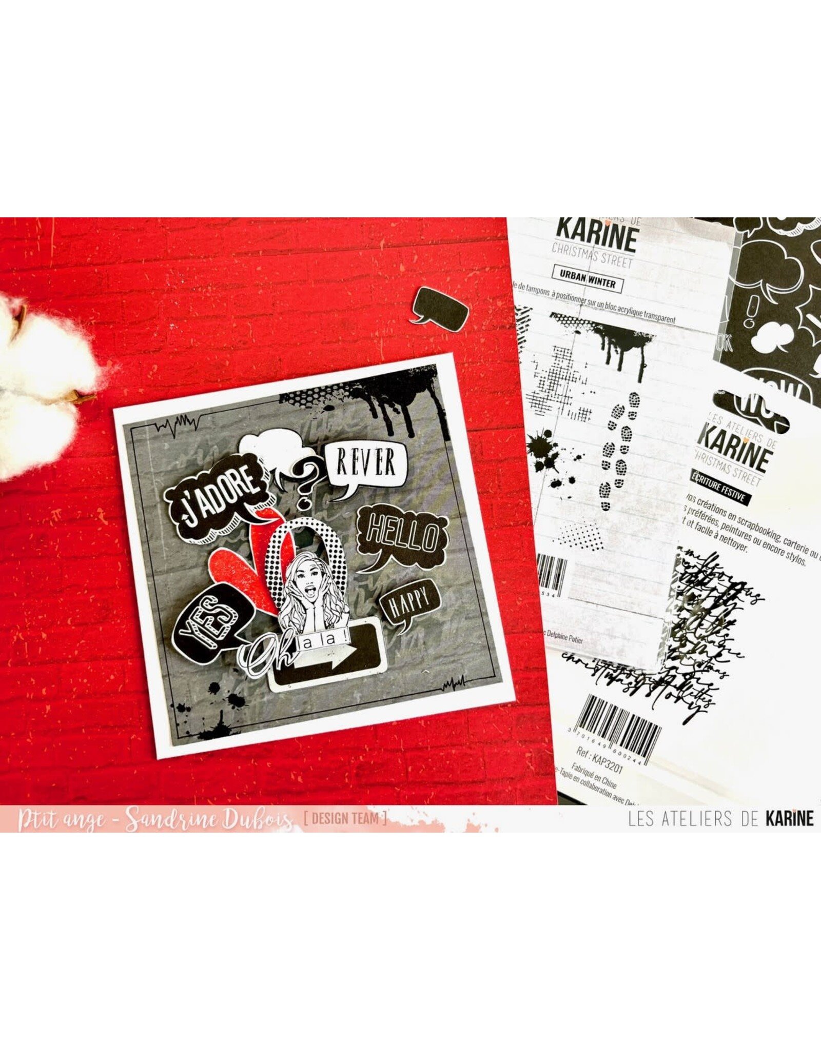 LES ATELIERS DE KARINE LES ATELIERS DE KARINE CHRISTMAS STREET URBAN WINTER CLEAR STAMP SET