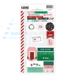 LES ATELIERS DE KARINE LES ATELIERS DE KARINE CHRISTMAS STREET CARDSTOCK STICKERS